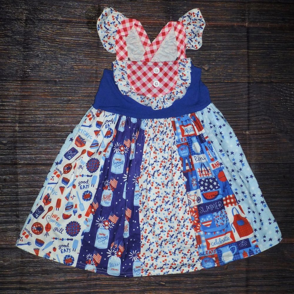 Boutique 4th of July Sleeveless Dress